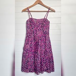 Lilly Pulitzer Anna Lynne Gigi Giraffe Sundress Pockets Abstract Mini Strappy